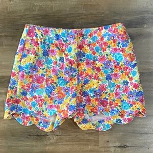 Attyre Colorful Floral High Waist Shorts